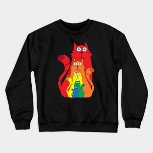 Rainbow cats Crewneck Sweatshirt